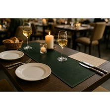 LWA Leather Eskitme Görünümlü Deri Masa Örtüsü, El Yapımı Kişiselleştirilmiş Yemek Masası Altlığı, Pamuk Astarlı Birinci Sınıf Deri Masa Örtüsü
