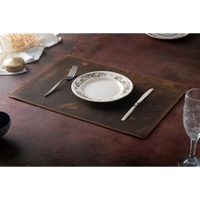 LWA Leather Eskitilmiş Deri Masa Örtüsü, El Yapımı Yemek Masası Örtüleri, Kafe ve Restoran Masa Örtüleri, Kişiselleştirilmiş Masa Örtüsü, 12X16 Inç, 100 Adet