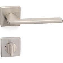 System Plus Slim Kapı Kolu Seti Wc (Banyo) Tipi Nikel Mat