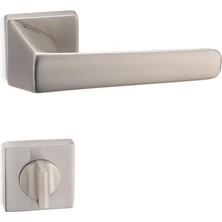 System Plus Concordıa Kapı Kolu Seti Wc (Banyo) Tipi Nikel Mat