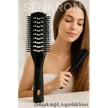 Dorasan 40 Ayak Nano Dolaşık Saç Açıcı 2 Yüzeyli Tarak, Karbon Plastik Gövde, Havalandırmalı Tasarım 720345
