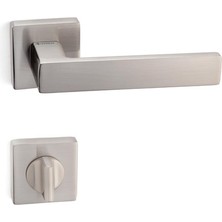 System Plus Fosil Kapı Kolu Seti Wc (Banyo) Tipi Nikel Mat