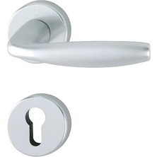 Hoppe New York Kapı Kolu Seti Barelli Tipi Gümüş Gri