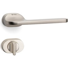 System Plus Jasper Kapı Kolu Seti Wc (Banyo) Tipi Nikel Mat