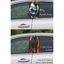 Automod Aracınıza Seçkin Bir Görünüm Sunan Direk Kaplama Folyo Baskı 2 Farklı Model - 4 Adet