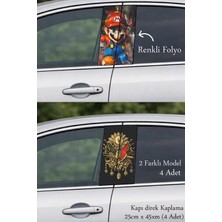 Automod Etkileyici Bir Duruş Için Oto Kapı Direk Kaplama 2 Farklı Model - 4 Adet