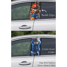 Automod Kendine Özgü Direk Kaplama Folyo Baskı 2 Farklı Model - 4 Adet