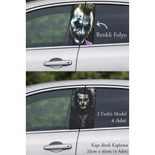 Automod Araca Etkileyici Bir Dokunuş Katan Direk Kaplama Folyo Baskı 2 Farklı Model - 4 Adet