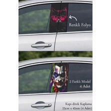 Automod Çarpıcı Stil Oto Kapı Direk Kaplama 2 Farklı Model - 4 Adet