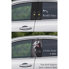 Automod Iddialı Stil Oto Kapı Direk Kaplama 2 Farklı Model - 4 Adet