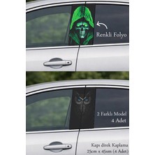 Automod Drift Stil Kapı Folyo Baskılı Sticker 2 Farklı Model - 4 Adet