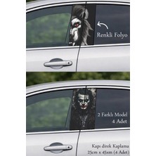 Automod Özgün Stil Arayanlara Oto Kapı Direk Kaplama 2 Farklı Model - 4 Adet