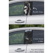 Automod Aracınıza Özgün Bir Detay Katan Direk Kaplama Folyo Baskı 2 Farklı Model - 4 Adet
