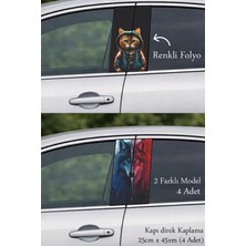 Automod Araca Özgün Bir Ifade Katan Direk Kaplama Folyo Baskı 2 Farklı Model - 4 Adet
