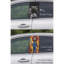 Automod Aracınıza Kaliteli Bir Görünüm Katan Direk Kaplama Folyo Baskı 2 Farklı Model - 4 Adet