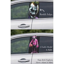 Automod Aracınızın Tasarımına Özel Dokunuş Direk Kaplama Folyo Baskı 2 Farklı Model - 4 Adet
