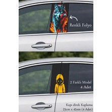 Automod Aracınıza Yepyeni Bir Hava Kazandıran Direk Kaplama Folyo Baskı 2 Farklı Model - 4 Adet