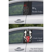 Automod Aracın Tasarımına Fark Katan Direk Kaplama Folyo Baskı 2 Farklı Model - 4 Adet