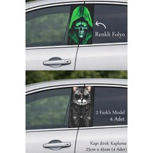 Automod Yeni Görünüm Arayanlara Oto Kapı Direk Kaplama 2 Farklı Model - 4 Adet