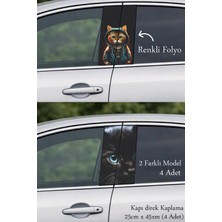 Automod Yarış Stili Kapı Folyo Baskılı Sticker 2 Farklı Model - 4 Adet