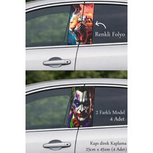 Automod Aracınızın Görünümüne Özel Dokunuş Direk Kaplama Folyo Baskı 2 Farklı Model - 4 Adet