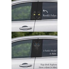 Automod Aracınıza Zarif Bir Stil Sunan Direk Kaplama Folyo Baskı 2 Farklı Model - 4 Adet