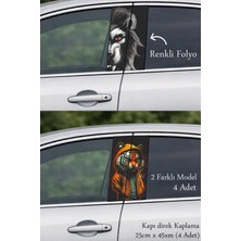 Automod Şık Detay Sevenlere Oto Kapı Direk Kaplama 2 Farklı Model - 4 Adet
