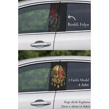 Automod Aracınıza Prestij Kazandıran Oto Kapı Direk Kaplama 2 Farklı Model - 4 Adet