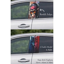 Automod Aracın Duruşuna Yeni Soluk Oto Kapı Direk Kaplama 2 Farklı Model - 4 Adet