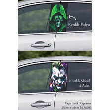 Automod Araç Görünümünü Zenginleştiren Direk Kaplama Folyo Baskı 2 Farklı Model - 4 Adet