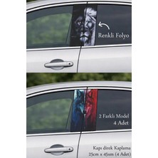 Automod Aracınıza Seçkin Bir Görünüm Katan Direk Kaplama Folyo Baskı 2 Farklı Model - 4 Adet