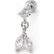 Defne Silver Gümüş Sallantılı Piercing
