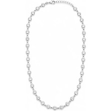 Defne Silver Tiffy Taşlı Zincir
