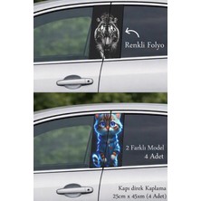 Automod Aracınızın Görünümünü Baştan Değiştiren Direk Kaplama Folyo Baskı 2 Farklı Model - 4 Adet