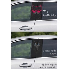 Automod Araç Tasarımını Tamamlamak Için Oto Kapı Direk Kaplama 2 Farklı Model - 4 Adet