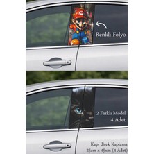 Automod Farklı Görünüm Direk Kaplama Folyo Baskı 2 Farklı Model - 4 Adet