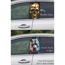 Automod Aracınıza Yepyeni Bir Stil Kazandıran Direk Kaplama Folyo Baskı 2 Farklı Model - 4 Adet