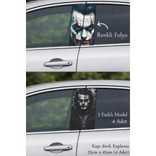 Automod Aracınıza Farklı Ifade Kazandıran Oto Kapı Direk Kaplama 2 Farklı Model - 4 Adet