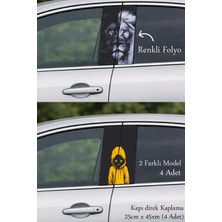 Automod Etkileyici Bir Tasarım Için Oto Kapı Direk Kaplama 2 Farklı Model - 4 Adet