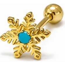 Defne Silver Gümüş Tukuaz Taşlı Piercing