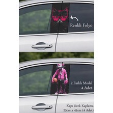 Automod Aracınıza Yeni Bir Tasarım Kapı Direk Folyo Sticker Etiket 2 Farklı Model - 4 Adet