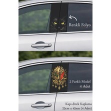 Automod Aracın Tasarımına Yeni Soluk Oto Kapı Direk Kaplama 2 Farklı Model - 4 Adet