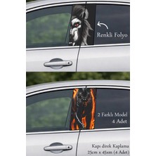Automod Aracınızda Farkı Yakalayın Oto Kapı Direk Kaplama 2 Farklı Model - 4 Adet