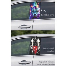 Automod Özgünlük Arayanlara Oto Kapı Direk Kaplama 2 Farklı Model - 4 Adet