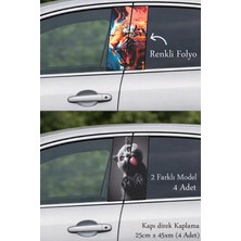 Automod Aracınıza Kendine Özgü Görünüm Kazandıran Oto Kapı Direk Kaplama 2 Farklı Model - 4 Adet