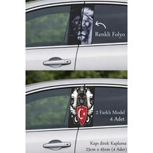 Automod Aracınıza Modern Ifade Kazandıran Oto Kapı Direk Kaplama 2 Farklı Model - 4 Adet