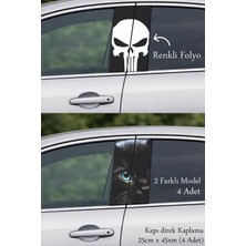 Automod Farklı Tasarım Direk Kaplama Folyo Baskı 2 Farklı Model - 4 Adet