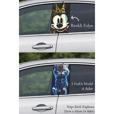 Automod Aracınızda Modernlik Yaratan Direk Kaplama Folyo Baskı 2 Farklı Model - 4 Adet