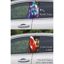 Automod Aracınıza Estetik Bir Görünüm Sunan Direk Kaplama Folyo Baskı 2 Farklı Model - 4 Adet