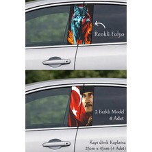 Automod Aracınıza Zarif Hava Oto Kapı Direk Kaplama 2 Farklı Model - 4 Adet